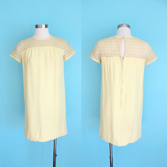 1960s Yellow Babydoll Mini Dress by Suzy Petites | Medium - Picture 1 of 10